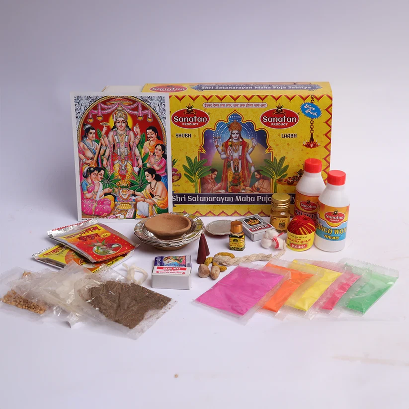 Shri Satyam Narayan Puja Samagri Kit | सत्यनारायण पूजा सामग्री किट – Complete Pooja Set for Satyanarayan Katha