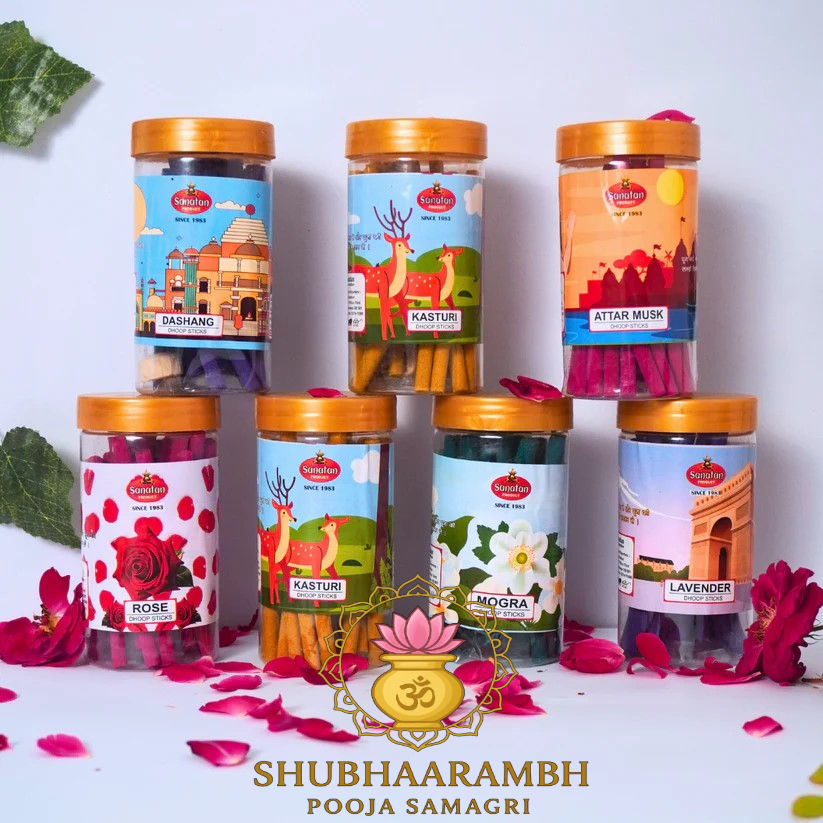 Divine Dhoop Sticks Combo of 7 Fragnances